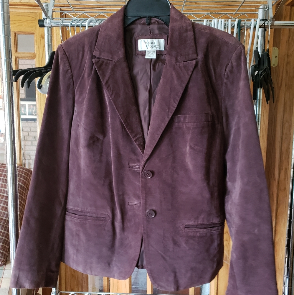 Suede Women's Blazer - Large
